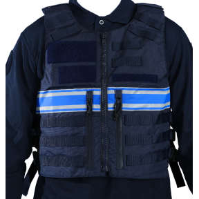 Housse de gilet pare-balles Full Tactical Police Municipale unisexe - Le Protecteur