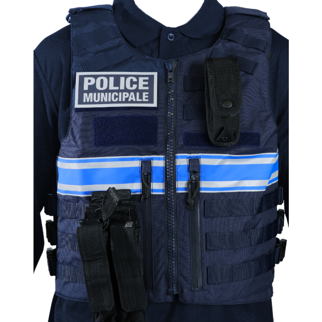 Gilet pare-balles IIIA Full Tactical Police Municipale Homme - Le Protecteur