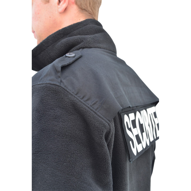 SICHERHEIT schwarze Fleecejacke