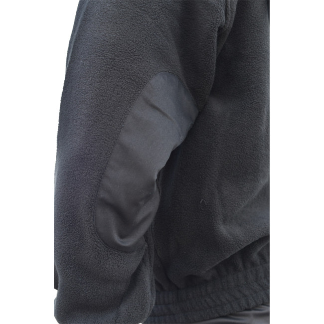 Zwarte fleece jas BEVEILIGING