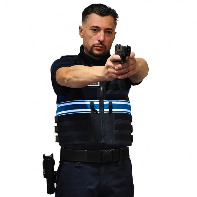 Kamizelka kuloodporna IIIA Full Tactical Policja Miejska Męska - Le Protecteur