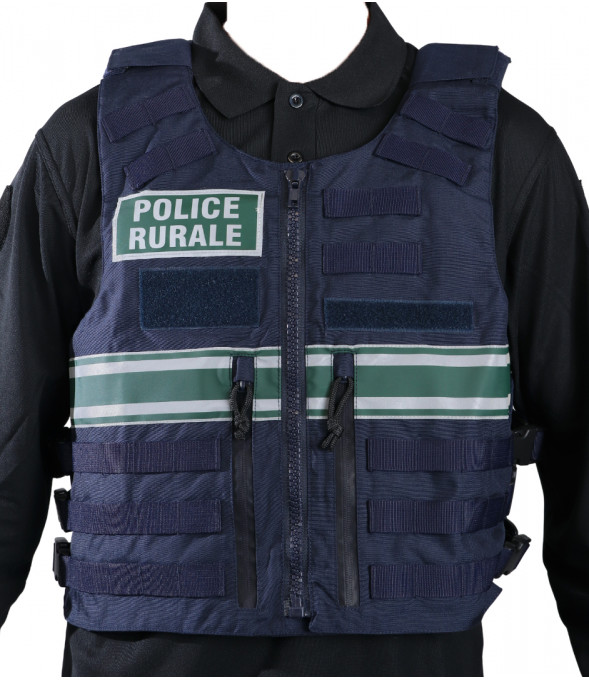 Housse de gilet pare-balles Full Tactical Police Rurale unisexe - Le Protecteur