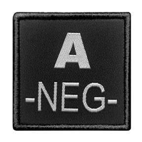 A- bloedgroep insigne Zwart - A10 Equipment
