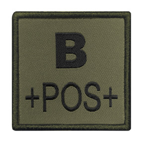 Blutgruppen-Abzeichen B+ Khaki - A10 Equipment
