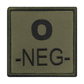 O- bloedgroep insigne Kaki - A10 Equipment