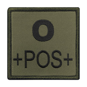 Naszywka grupy krwi O+ Khaki - A10 Equipment