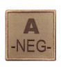 Insigne A-de groupe sanguin Coyote - A10 Equipment