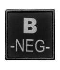 Insigne B- de groupe sanguin Noir - A10 Equipment
