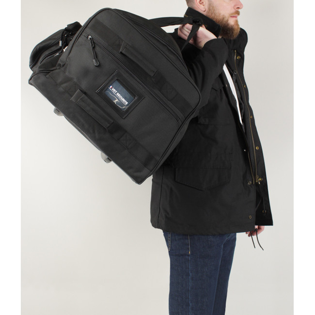 Sac à roulettes 3 roues 120L Cargo - Noir - Patrol Equipement