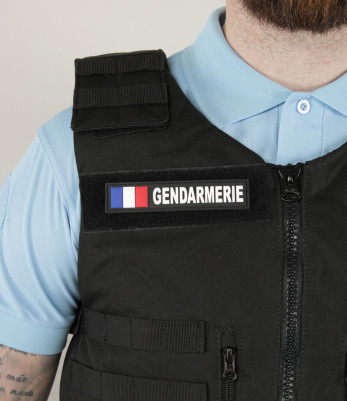 Gilet Tactique Yakeda Noir pour la Gendarmerie - Sécurité, Confort