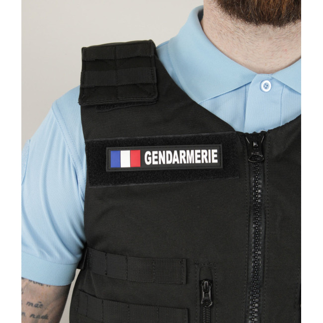 Bande PVC Gendarmerie avec drapeau français