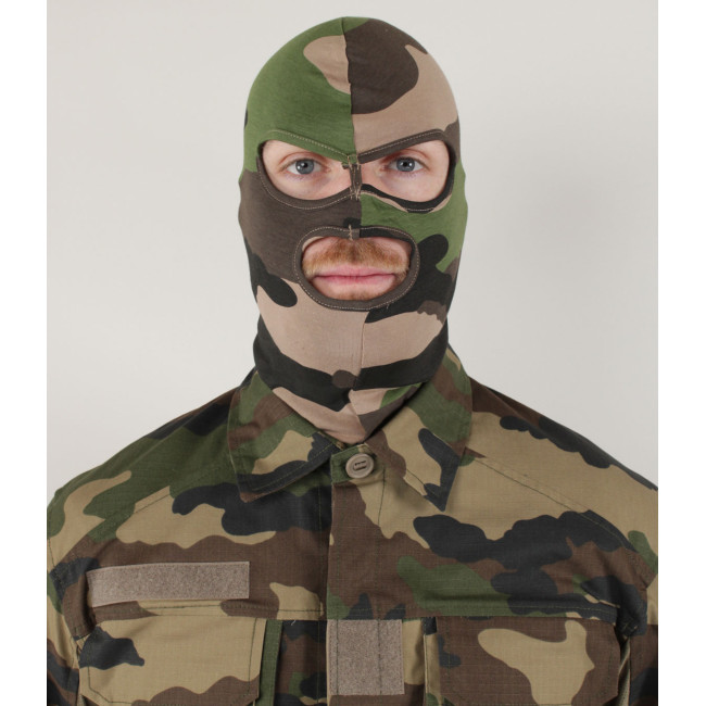 Sturmhaube mit 3 Löchern aus Baumwolle Camo CE - Patrol