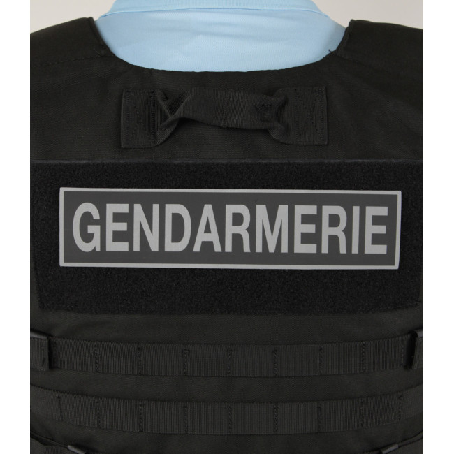Bandeau Gendarmerie inversé 6 x 26 cm - Patrol Equipement