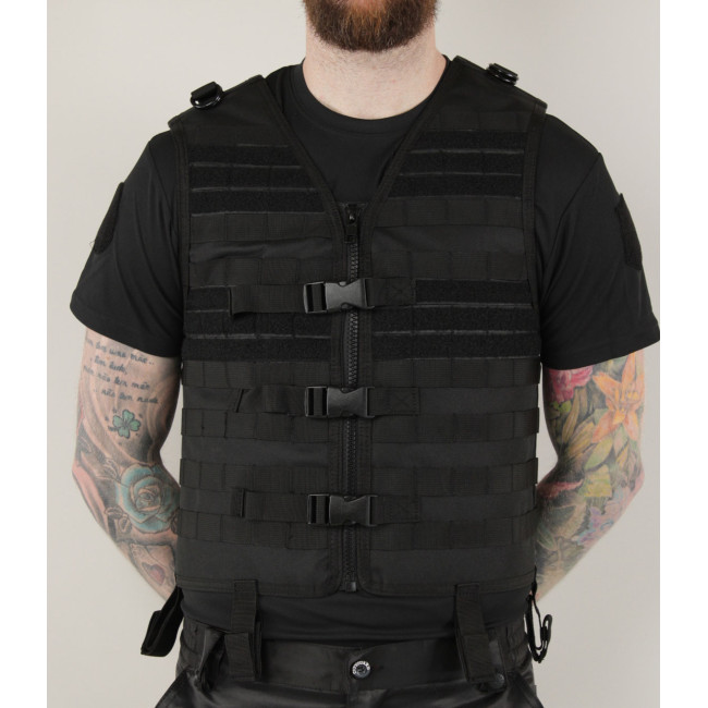 Gilet tactique Carrier Molle gen.II noir - Miltec