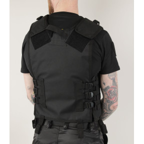 Gilet tactique Carrier Molle gen.II noir - Miltec