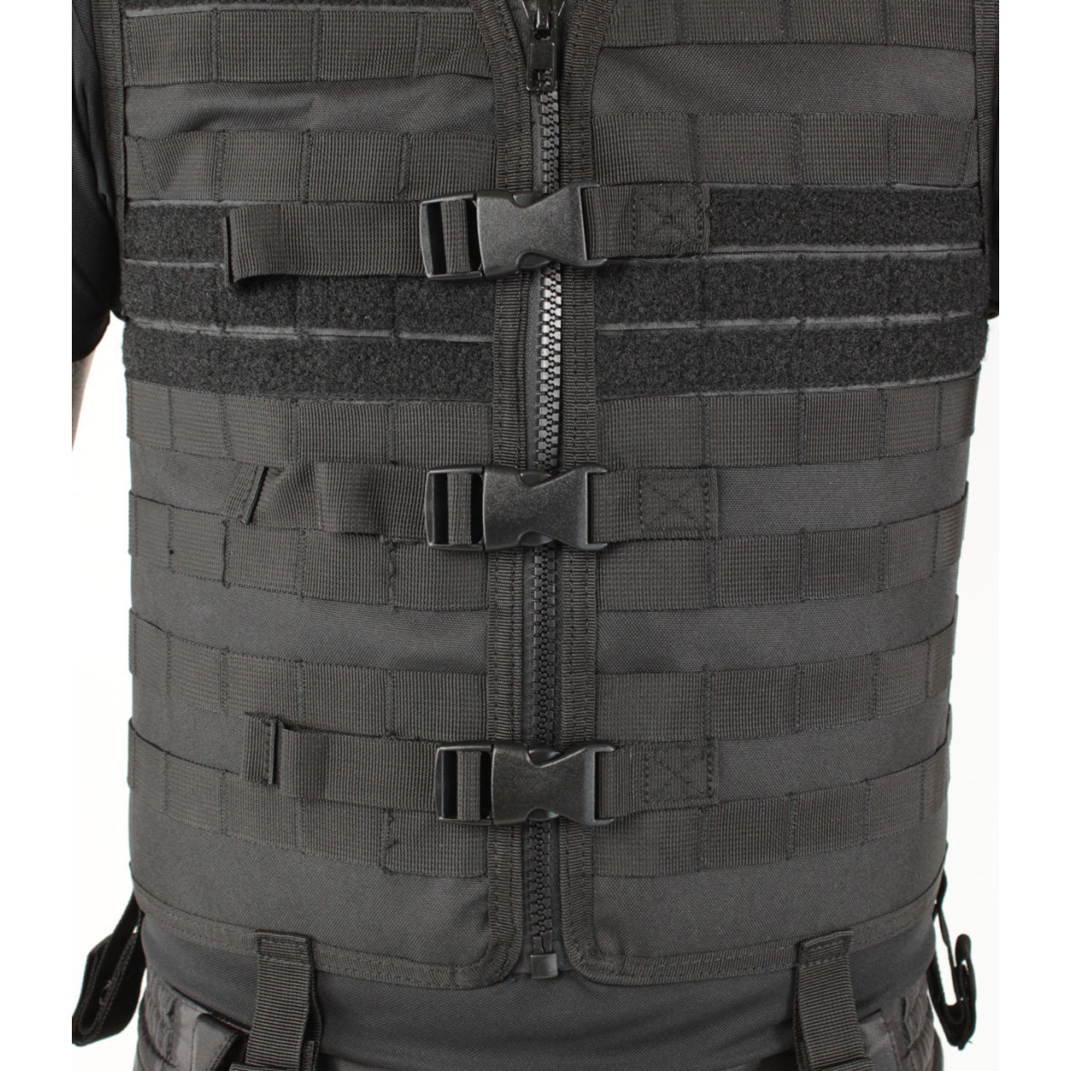 Gilet tactique gendarmerie noir léger et confortable - MIL-TEC