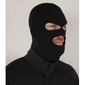 Cagoule 3 trous coton Noire - Patrol