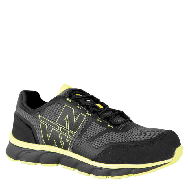 Veiligheidschoenen Justin S1P SRC zwart/fluorgeel - North Ways