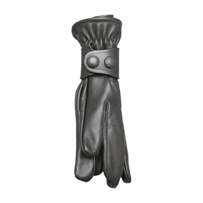 Handschuhhalter aus schwarzem Leder - GK Pro