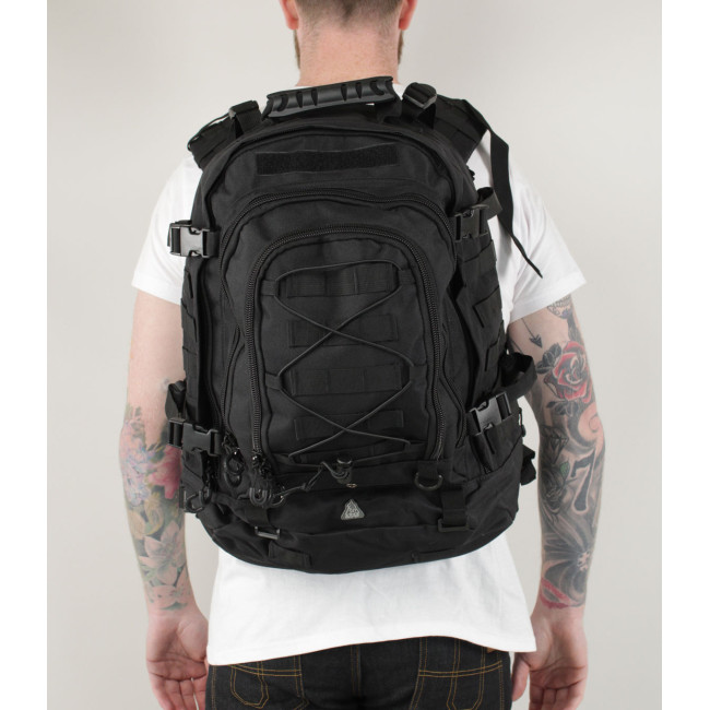 Modularer Rucksack 45/60L Schwarz - Ares
