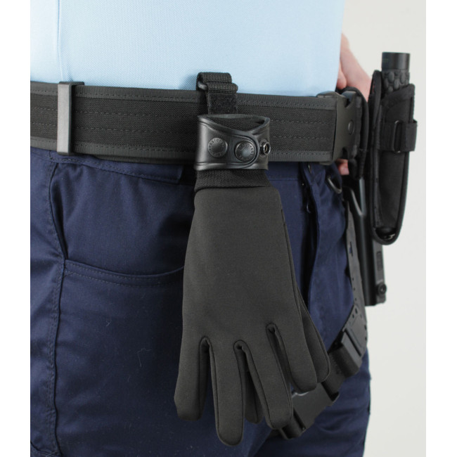 Leren handschoenhouder zwart - GK Pro