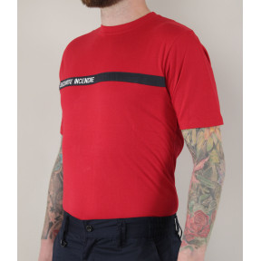 Tee-shirt STOL Rouge Sécurité Incendie - Force Series