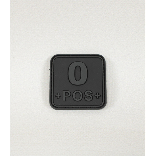 Patch carré groupe sanguin O+ blackops - JTG