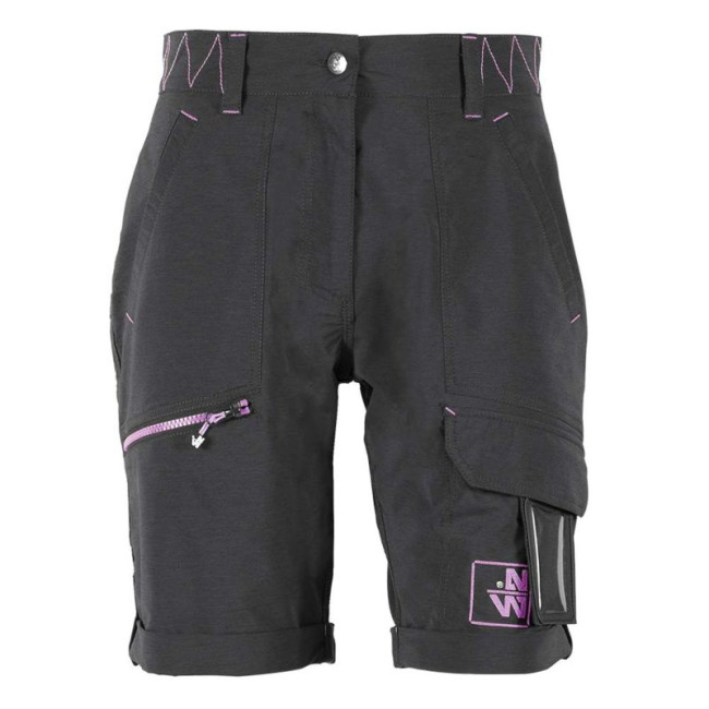 Damen-Arbeitsshorts Sharon schwarz/fuchsia - North Ways