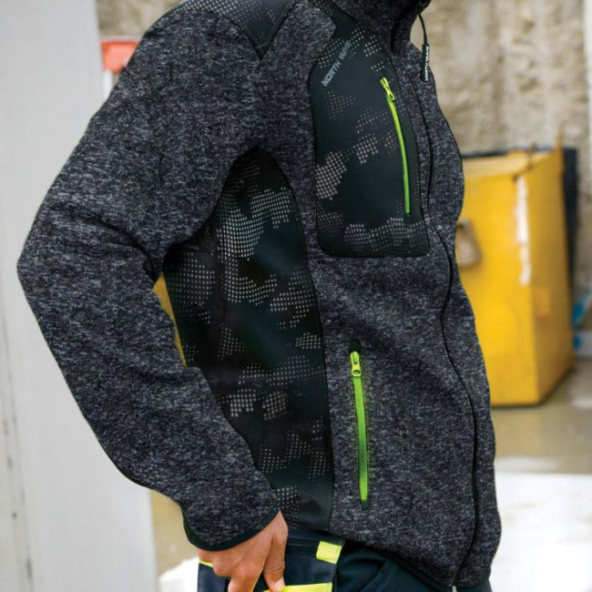 Gilet de travail Nato noir chiné - North Ways