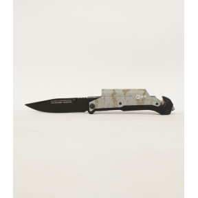 Zakmes silex en zaklamp Digital Camo - K25