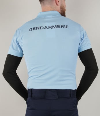 Polo respirant Gendarmerie Bleu + velcros - Patrol