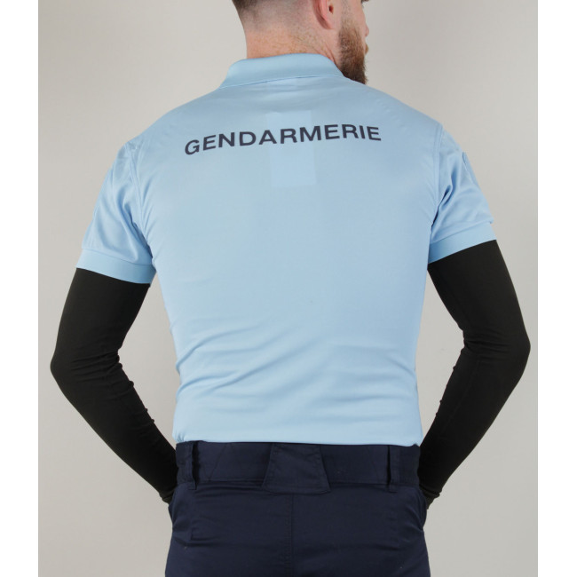 Polo respirant Gendarmerie Bleu + velcros - Patrol