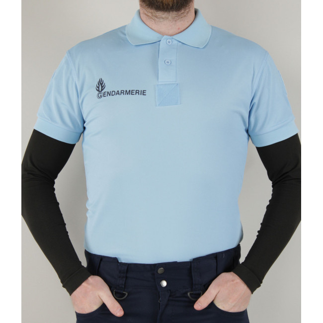 Polo respirant Gendarmerie Bleu + velcros - Patrol
