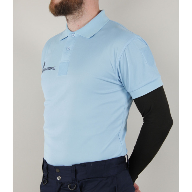 Ademend polo Gendarmerie Blauw + klittenband - Patrol