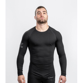 T-shirt ML ATACAMA Technical Line Ronde hals Zwart - Summit Outdoor