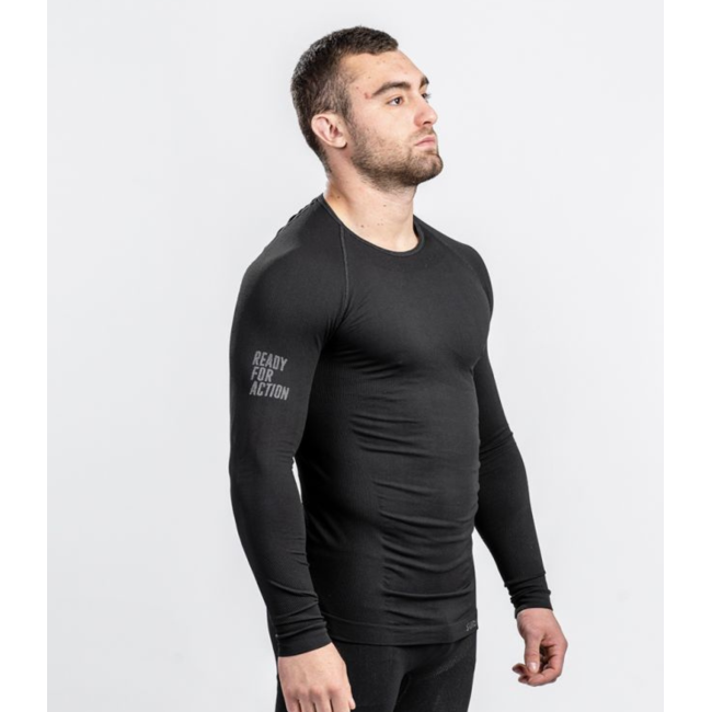 Koszulka ML ATACAMA Technical Line Okrągły dekolt Czarna - Summit Outdoor