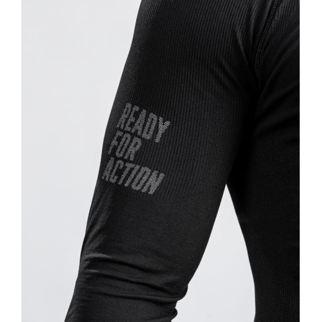 Tee-shirt ML ATACAMA Technical Line Col rond Noir - Summit Outdoor