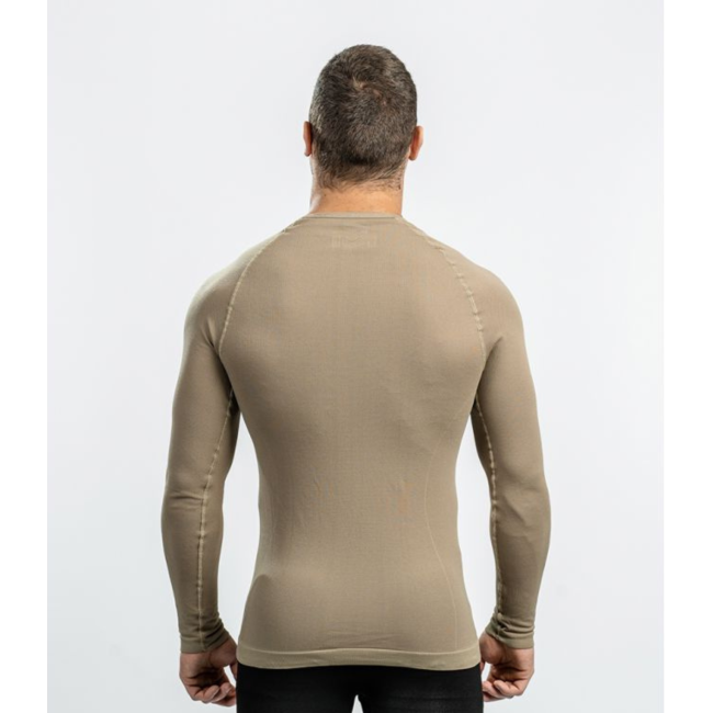 TEE-SHIRT ACTIVE LINE SAHARA COYOTE MANCHES LONGUES - SUMMIT OUTDOOR