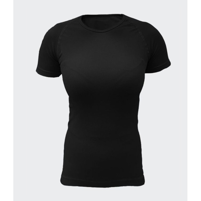 Damen-Kurzarm-T-Shirt HÉLIUM Active Line Schwarz - Summit Outdoor