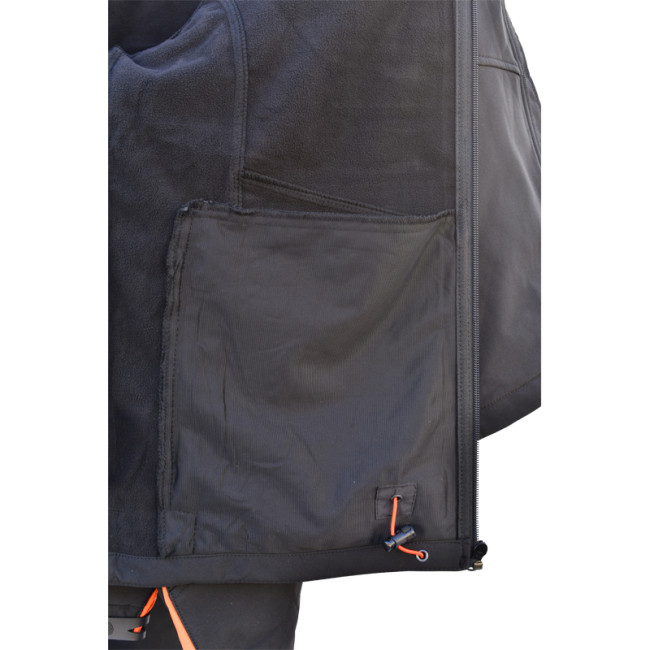 Veste Softshell noir à capuche - HEROCK