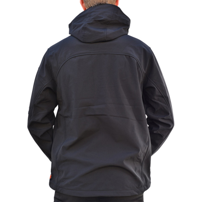 Veste Softshell noir à capuche - HEROCK