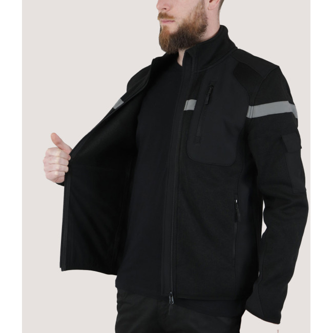 Sicherheits-Mikrofleeceweste Nevada schwarz - Force Series