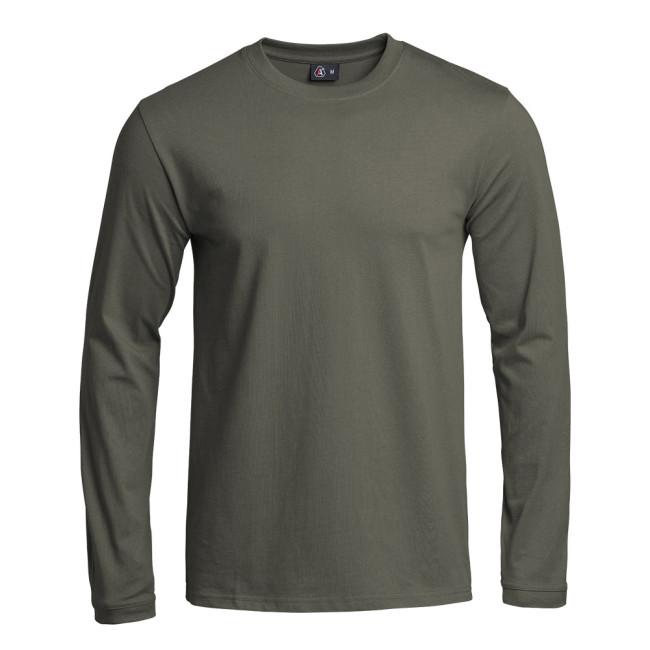 T-shirt Strong manches longues vert olive - A10 Equipment