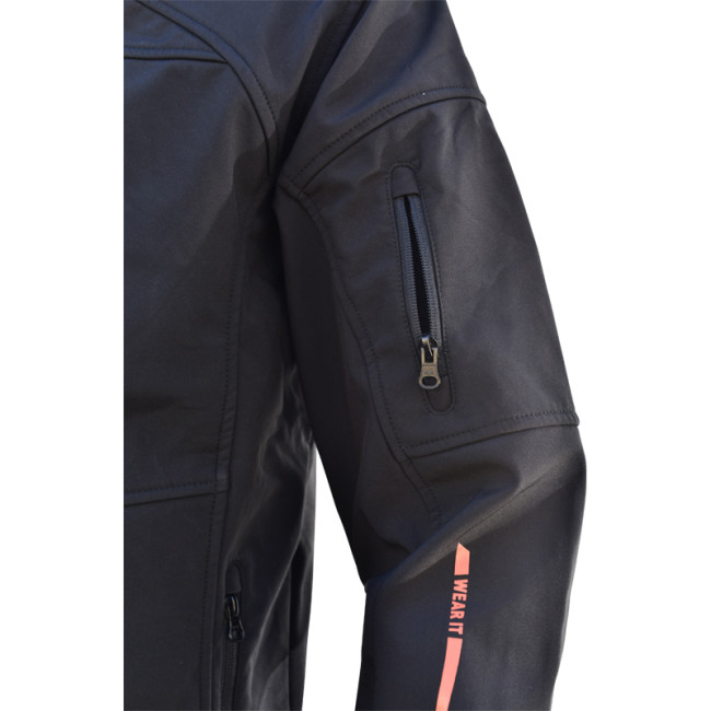 Veste Softshell noir à capuche - HEROCK