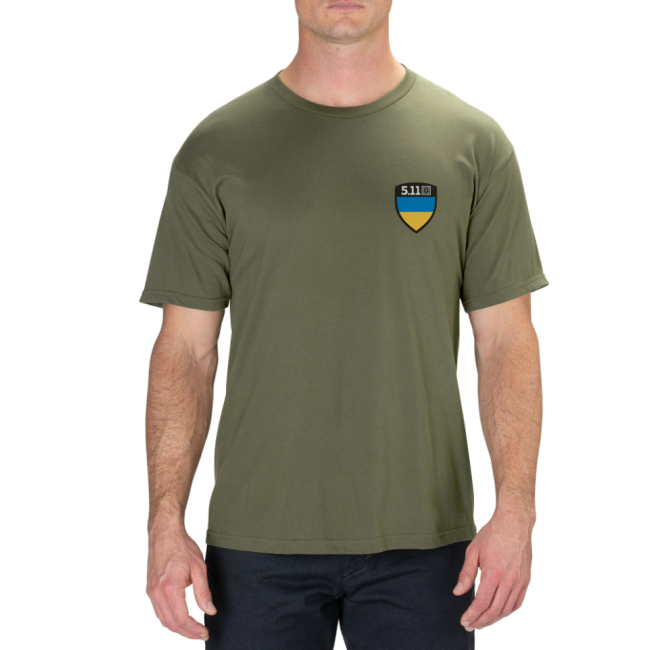 Ukraine Shield korte mouwen T-shirt militair groen - 5.11 Tactical