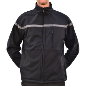 Blouson Softshell Sécurité bande grise - EK