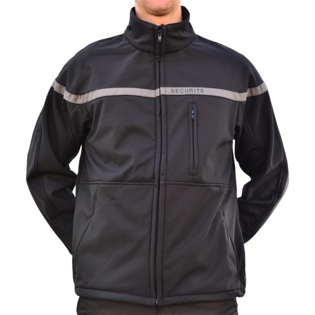 Blouson Softshell Sécurité grijze band - EK