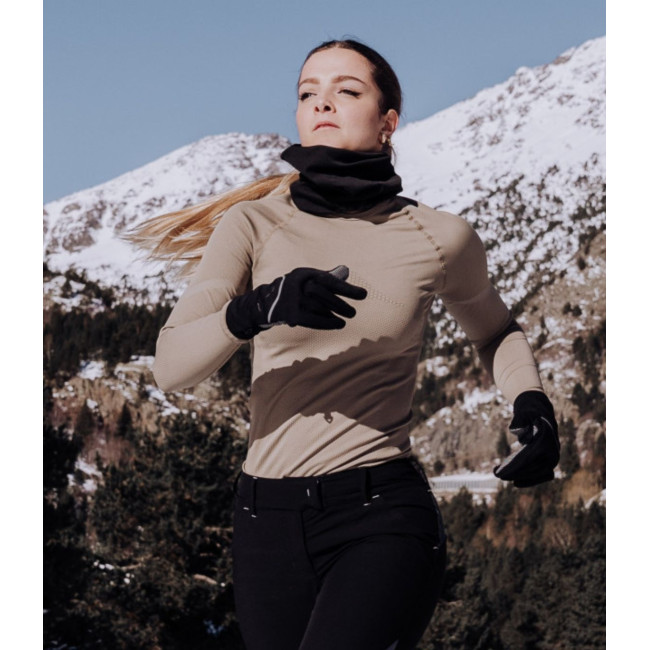 T-shirt Extrême Line ANNAPURNA Dames Coyote lange mouwen - Summit Outdoor