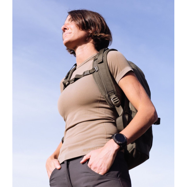 Tee-shirt manches courtes HÉLIUM Active Line femme coyote - Summit Outdoor