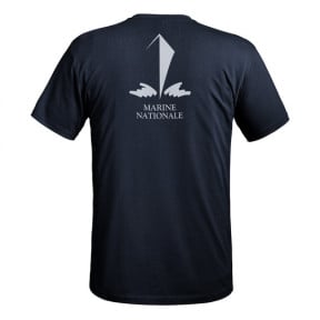 T-shirt Strong logos Marine Nationale bleu marine - A10 Equipment